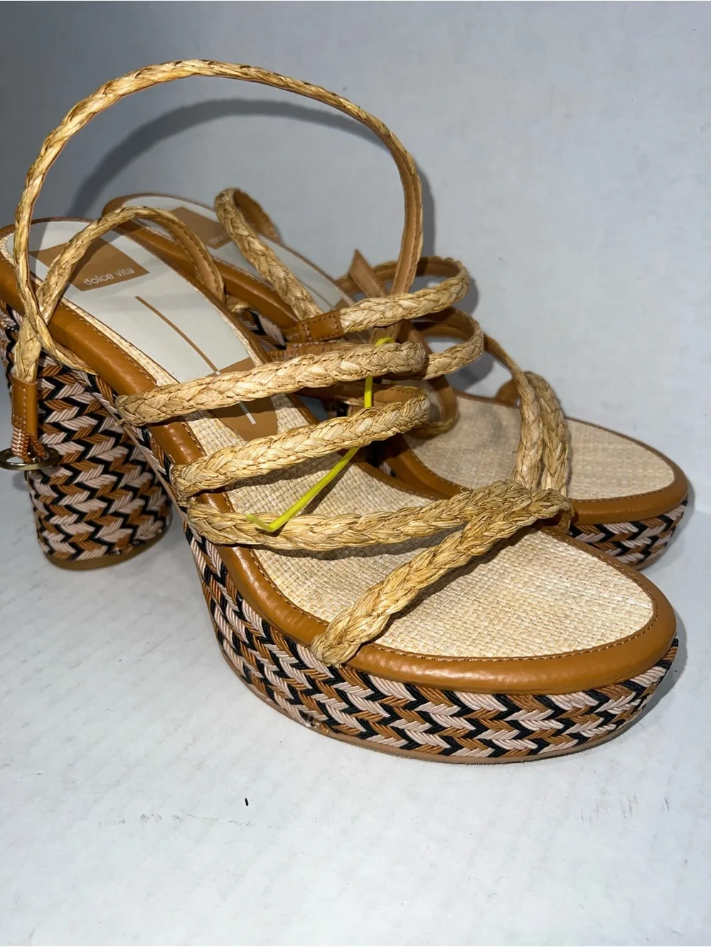 Dolce Vita Tan Braided Rope Platform  Sandals 👡